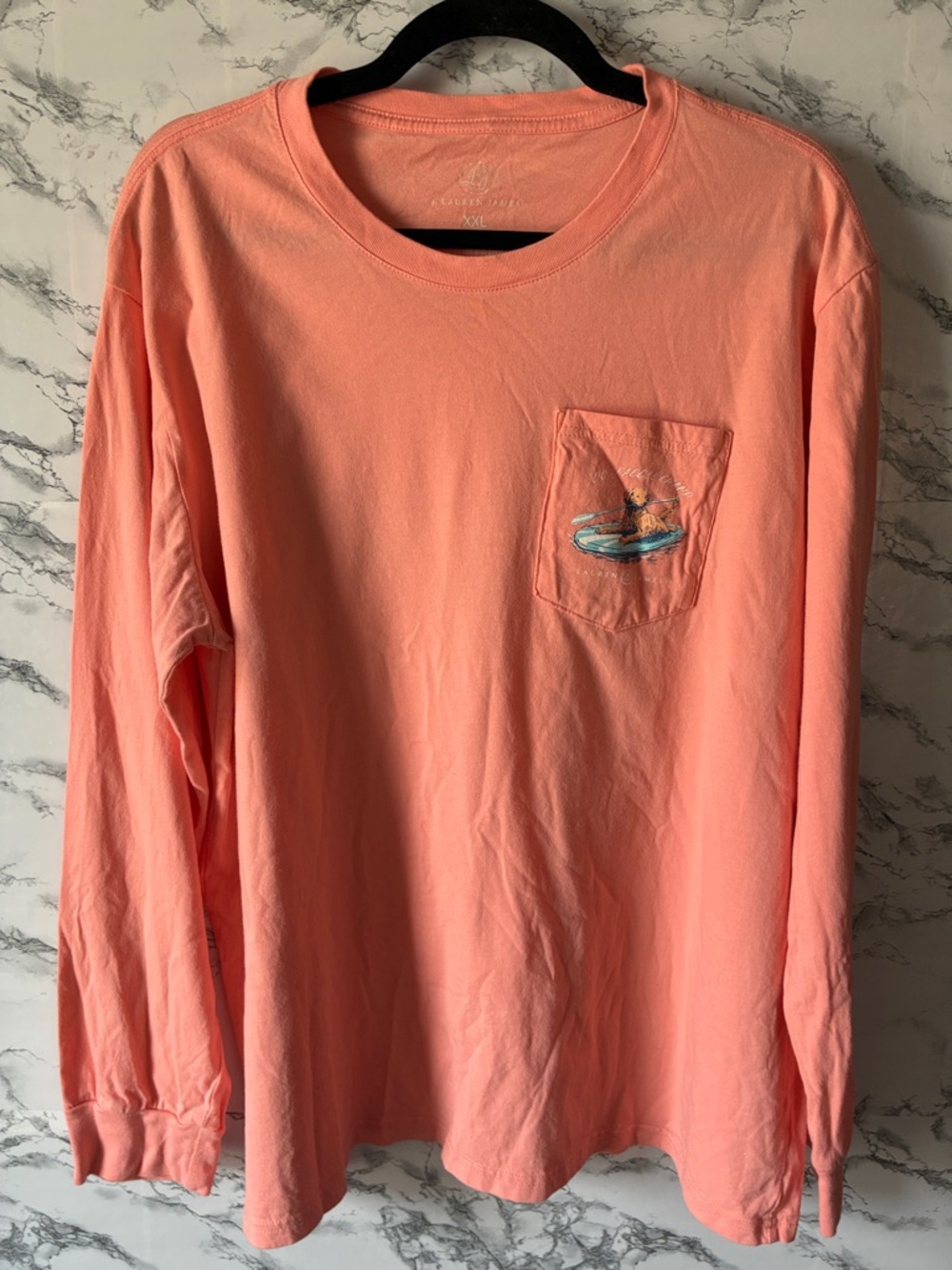 Lauren James XXL Coral Graphic Dog Paddle Long Sleeve - Picture 3 of 6